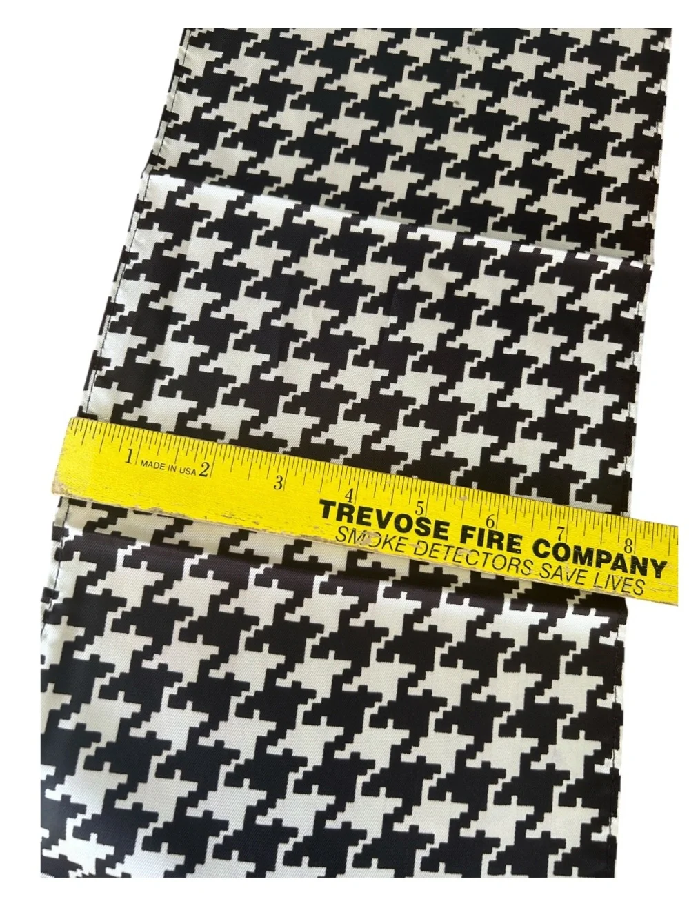 Black & White Houndstooth Scarf